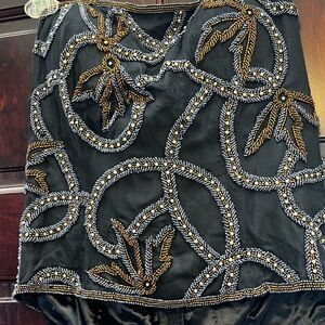 Scala Bustier with Gold and Silver Beading